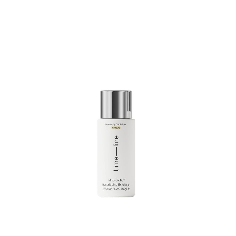 Timeline Mito-Biotic™ Travel Size Resurfacing Face Exfoliator With Acids To Purify, Tone, Hydrate, Refine Texture & Unclog Pores - .30mL