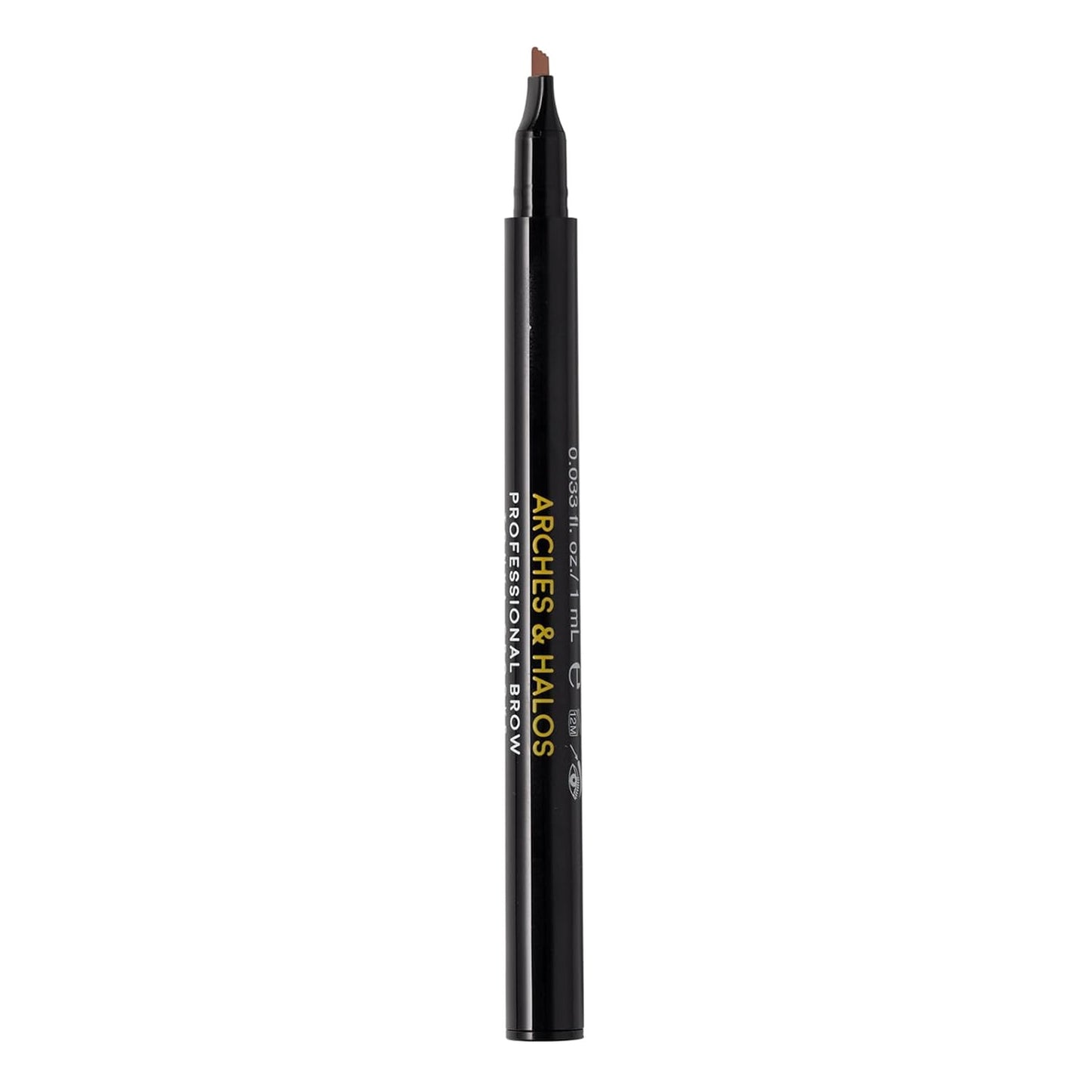 Arches & Halos Microblading Brow Shaping Pen - Fuller, More Defined Brow - Long-lasting, Smudge Resistant, Rich Color - Vegan and Cruelty Free Makeup - Auburn - 1 ml