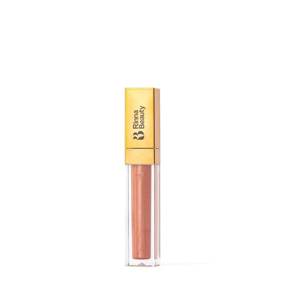 Rinna Beauty Lip Plumping Gloss - No Filter - Helps Boost Collagen, Increases Lip Volume, Elastin Production - Vegan, Cruelty-Free - 1 each