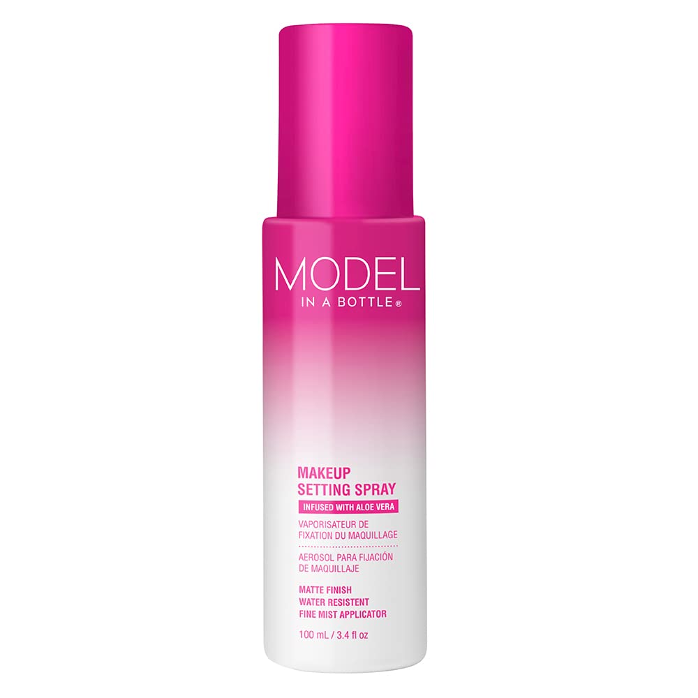 Model in a Bottle, Makeup Primer Original Setting Spray, Smooth, Matte Finish Finishing Spray, All Skin Types, 3.4 oz - 1 Pack