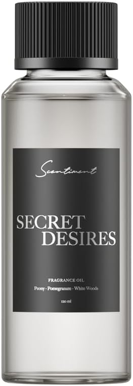 Scentiment Diffuser Oil - Secret Desires | Aromatherapy Fragrance | Inspired by ARIA® Las Vegas | Notes of Lemon Crème, Vanilla, Raspberry, Pomegranate & Peony (120 mL)