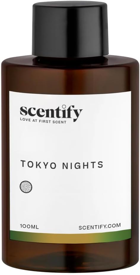 Scentify Tokyo Nights Aroma Oil Refill Scent for Oil Diffusers Luxurious Relaxing Aromatherapy Fragrance 100ml, 3.38oz