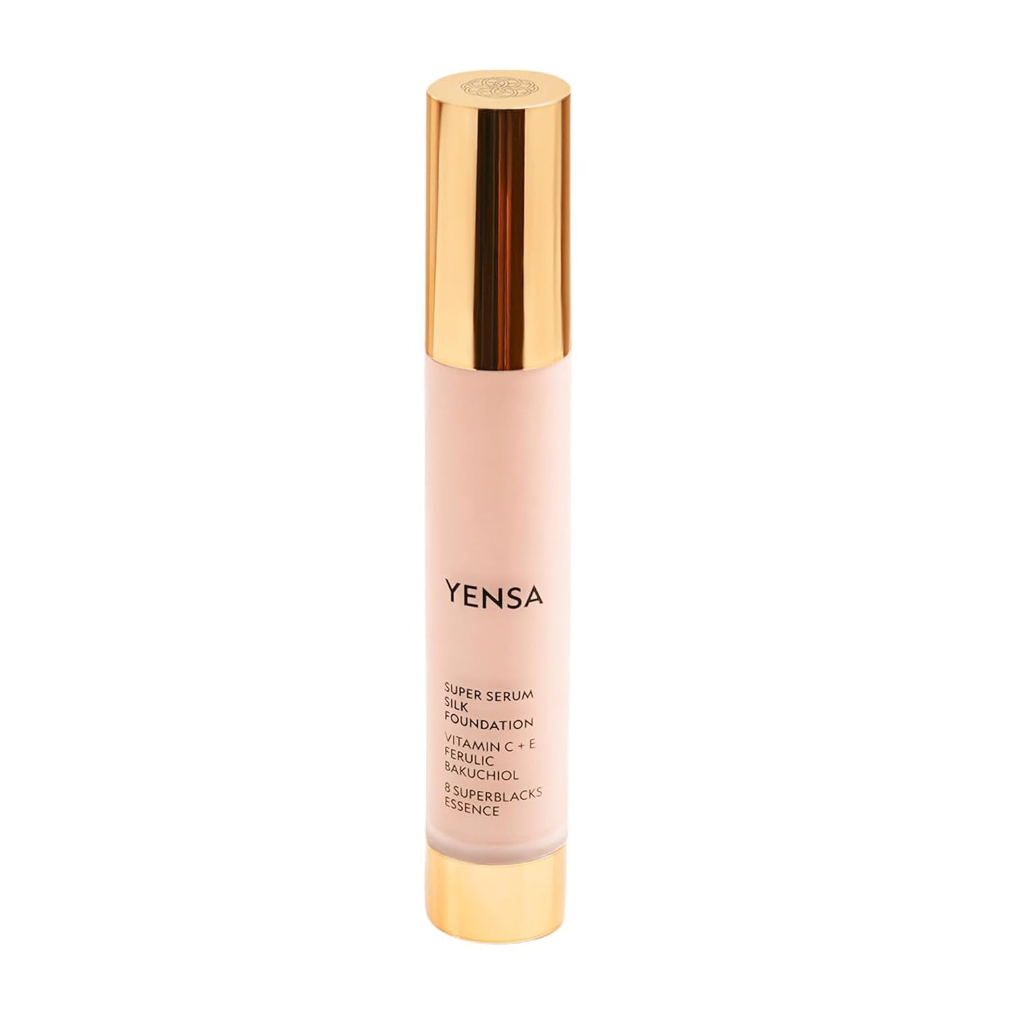 YENSA Serum Foundation Makeup - Super Silk Full Coverage Foundation Enriched with Peptides, Vitamin C & Ferulic Acid to Help Reduce Fine Lines, Wrinkles & Dark Circles - Fair 1 (1 oz)