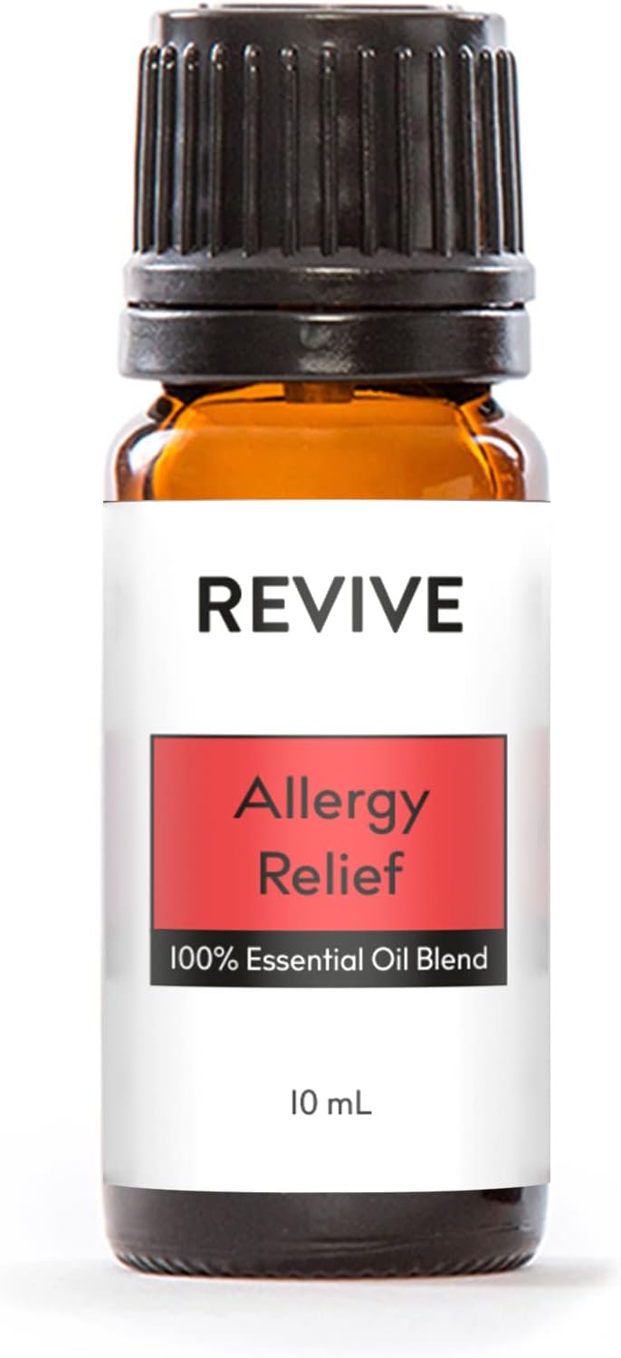 Allergy Relief Essential Oil Blend by Revive Essential Oils - 100% Pure Therapeutic Grade, for Diffuser, Humidifier, Massage, Aromatherapy, Skin & Hair Care