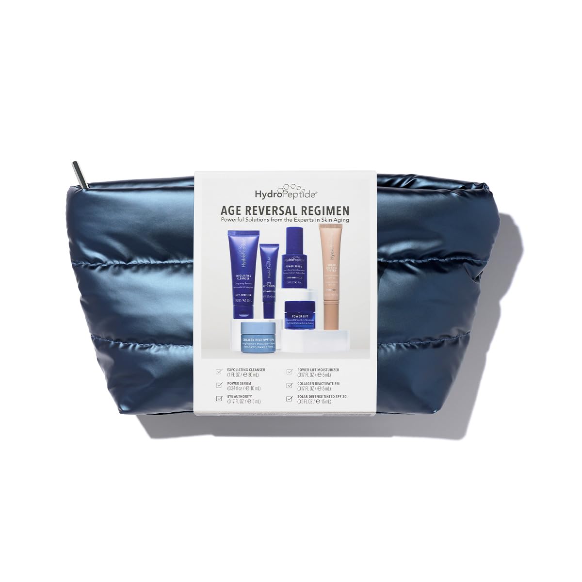 HydroPeptide Age Reversal Regimen Face Bundle Daily Skincare Travel Essentials Kit