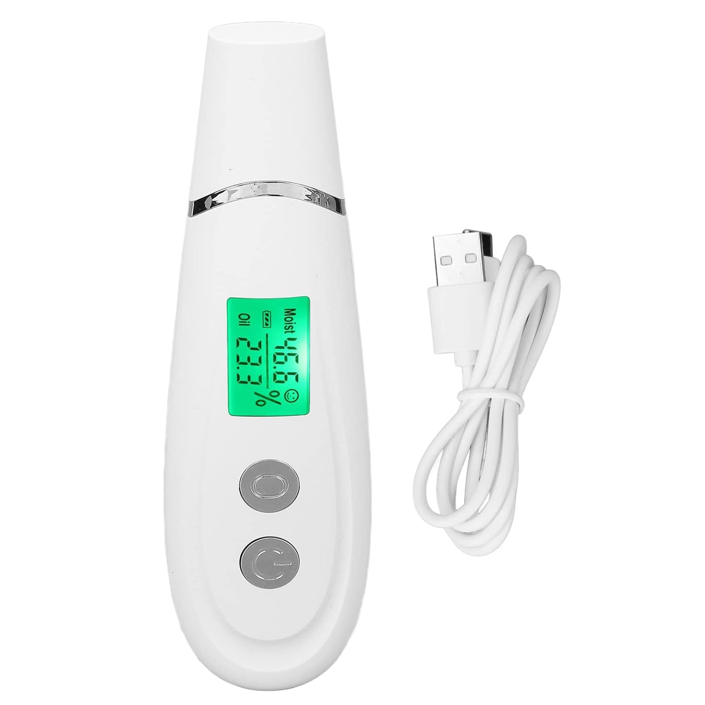 White Skin Detector, Portable Easy Operate Tester Detector Skin Oil Content Analyzer for Beauty Salon Spa Home