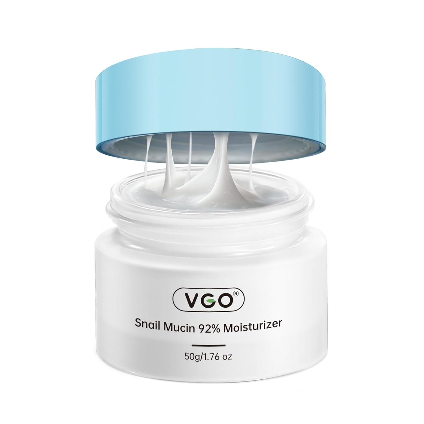 VGO Snail Mucin 92% Face Moisturizer – Anti Aging, Skin Repair & Hydrating Face Cream with Ceramide & Vitamin E, 1.76 oz