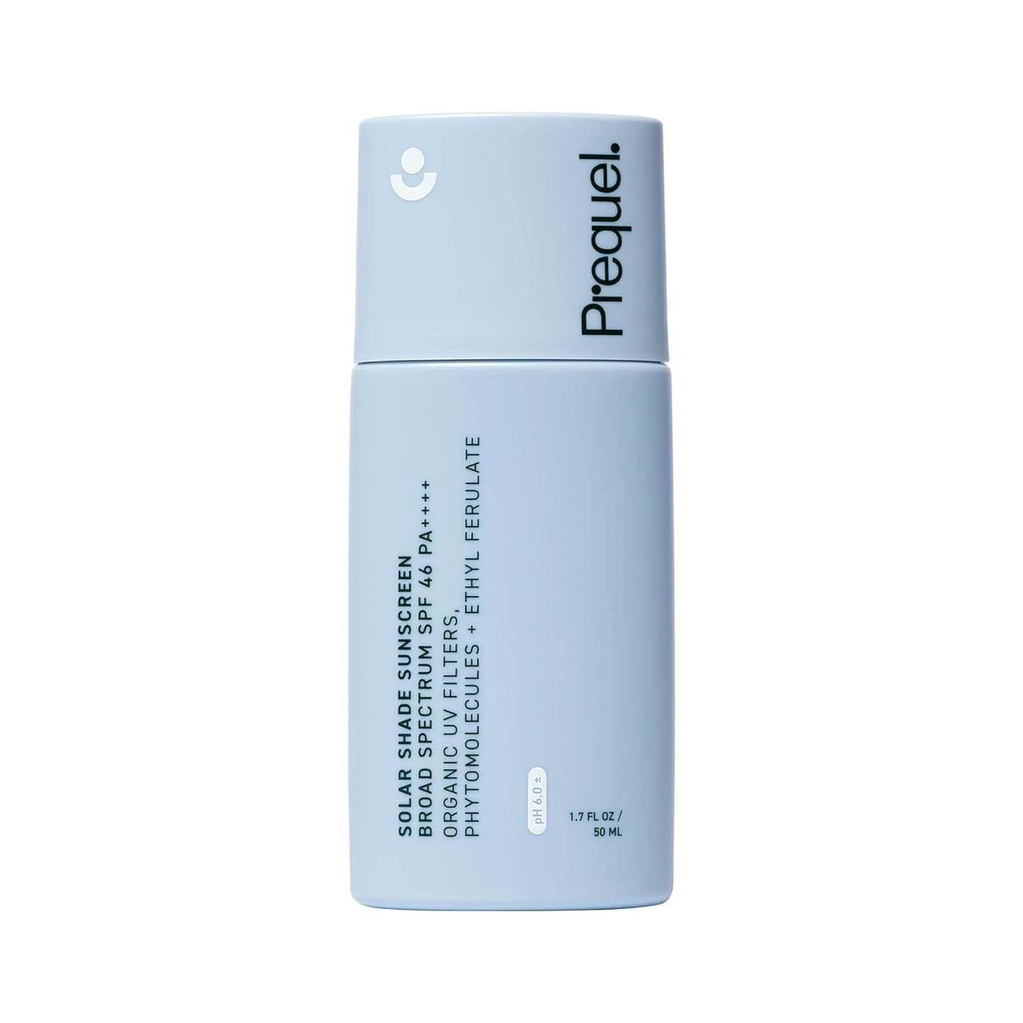 Prequel Skin Solar Shade - Moisturizing Face Sunscreen SPF 46 PA++++ Broad Spectrum UV Protection. Hydrating Sunblock for Dry Skin. Lightweight Travel Size Sun Protection, 1.7oz