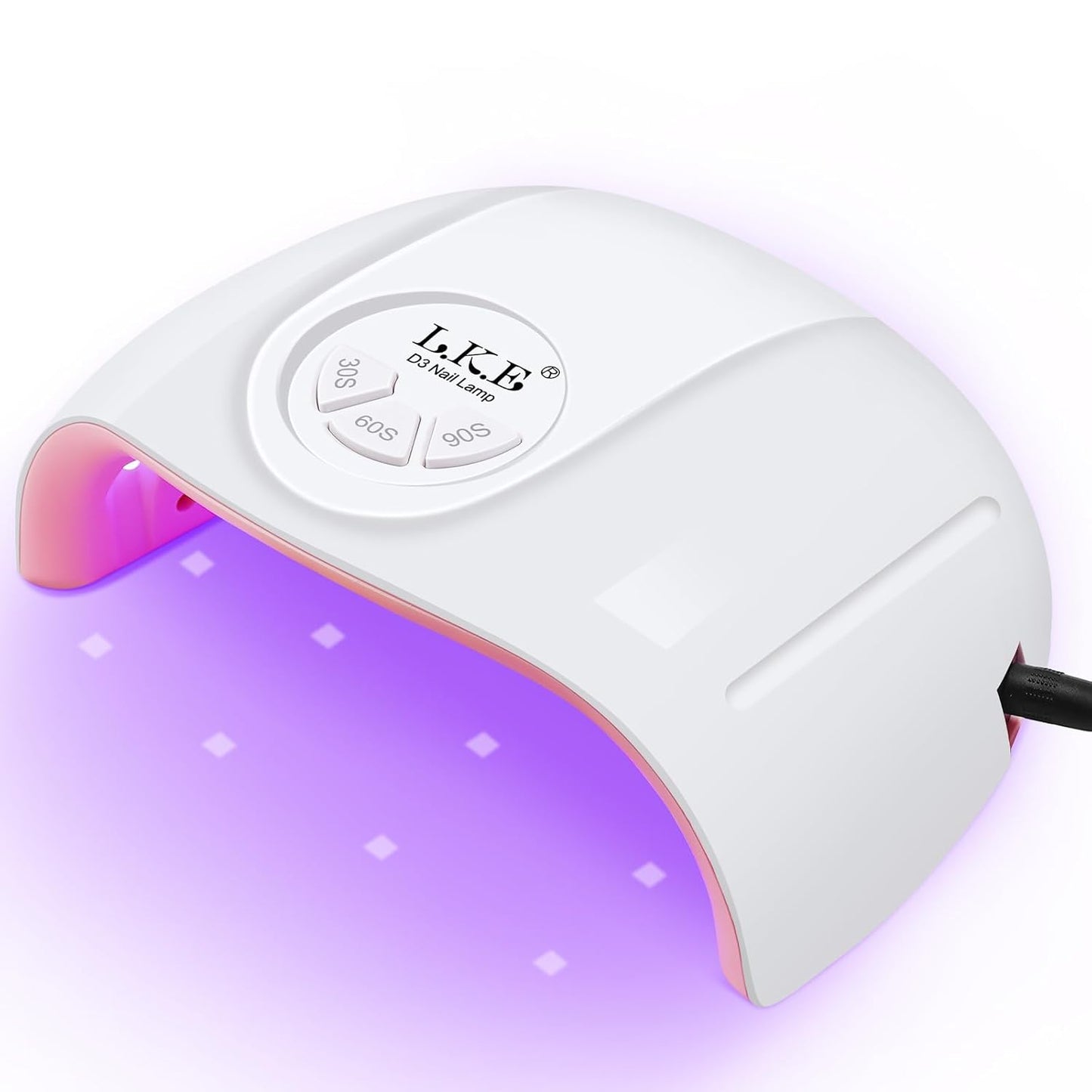 Wisdompark UV Nail Lamp, 72W UV Light for Gel Nails with 21 LED Lights Nail Lamp 3 Speed Timer Fast Curing Poly Gel Polish, Professional Manicure Lamps for Home Salon Nail Art Tools