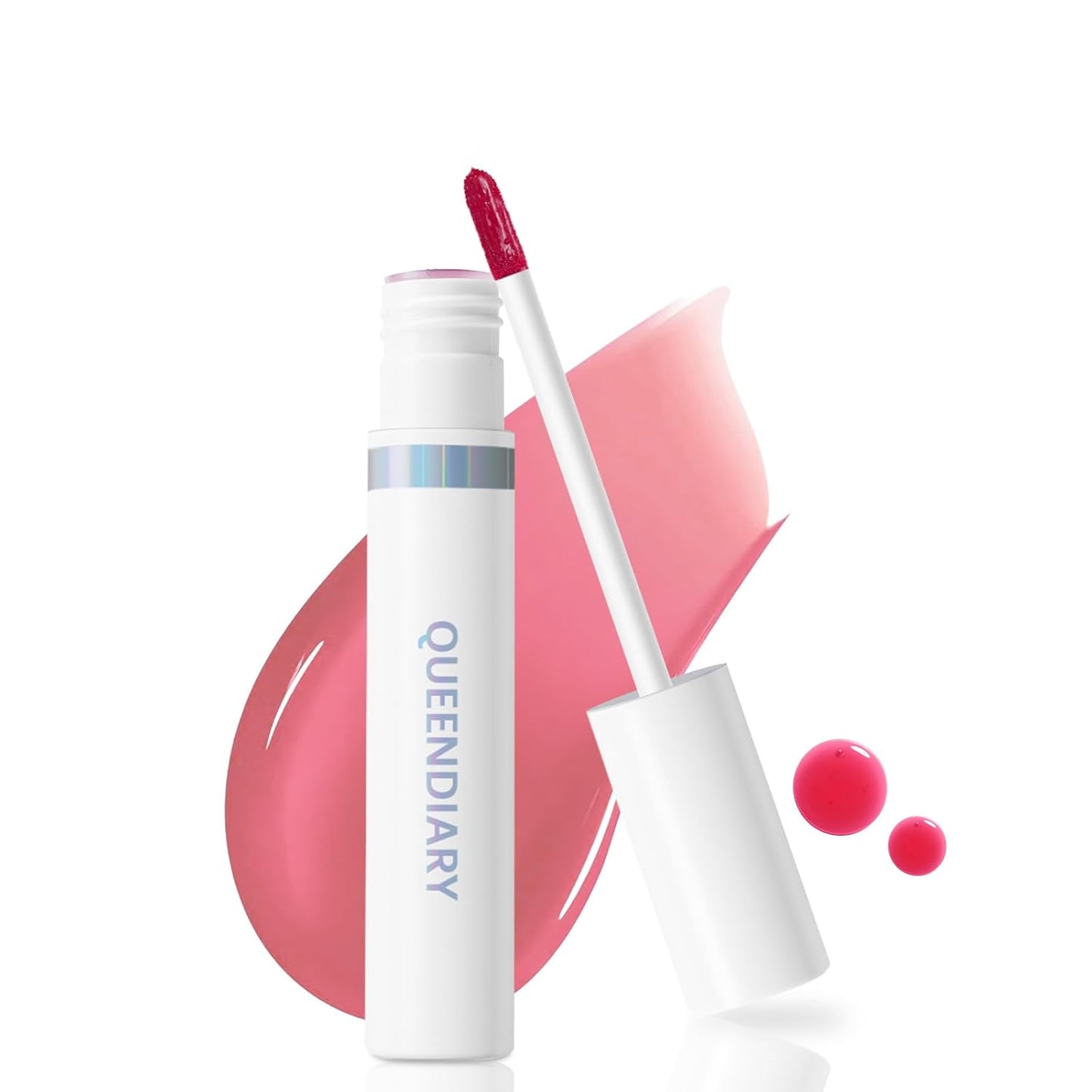 QueenDiary lip stain peel off lip gloss all day long lasting Waterproof and Transferproof lip tint - matte finish peel off lip liner (01#Unique)