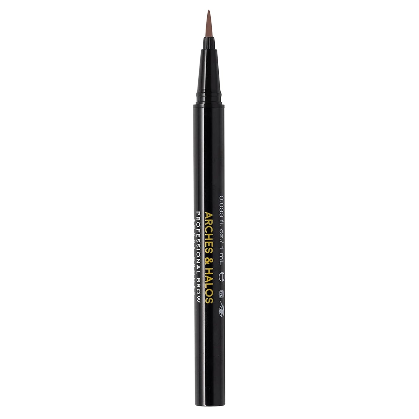 Arches & Halos Microblading Brow Shaping Pen - Fuller, More Defined Brow - Long-lasting, Smudge Resistant, Rich Color - Vegan and Cruelty Free Makeup - Espresso - 0.033 fl oz