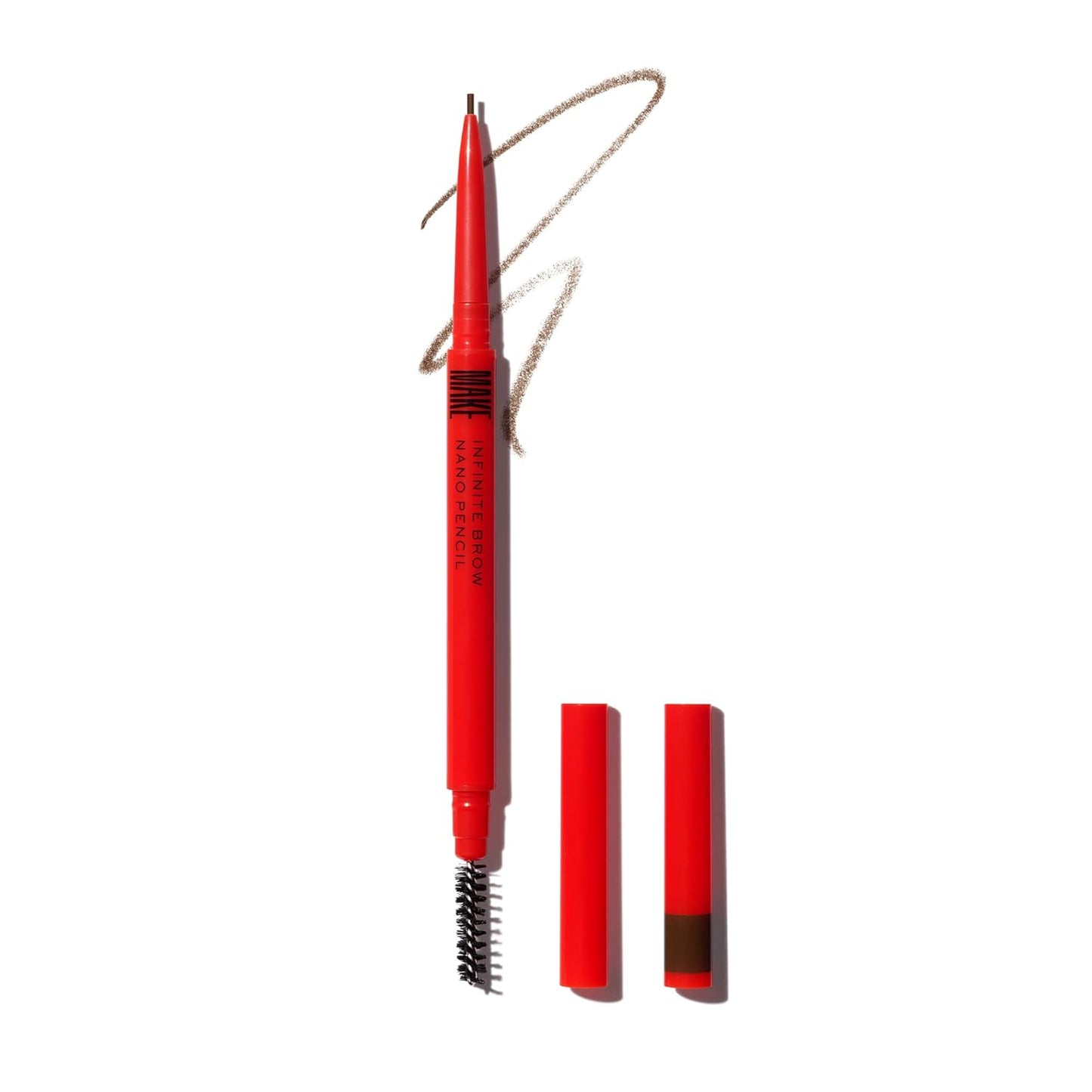 MAKE Beauty Nano Brow, Micro Eyebrow Pencil. Long-Lasting Smudgeproof Eye Brow Makeup for Hairlike Lines. Precision Liner for Natural-Looking Eyebrows - Shade, Warm Brown