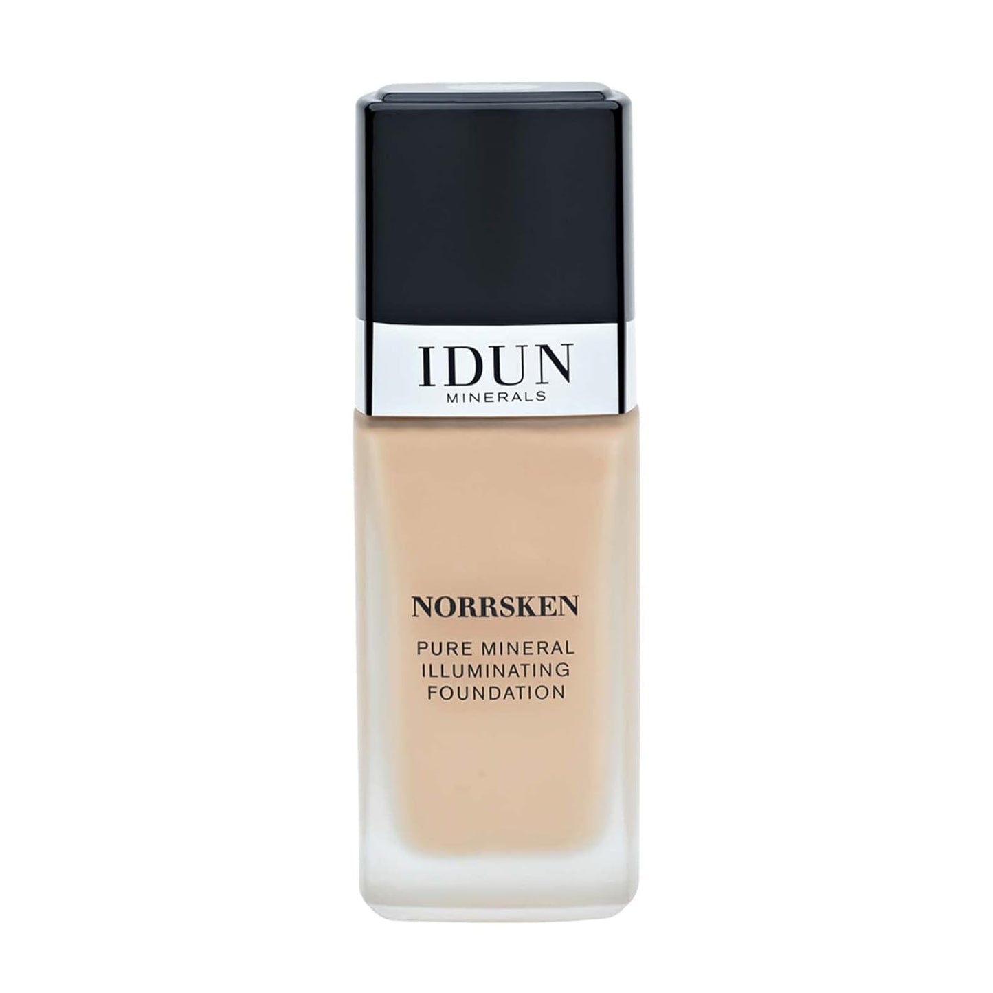 IDUN Minerals Liquid Norrsken Foundation - Silky Smooth Coverage - Luminous, Dewy Finish for Dry and Dull Skin - Water Resistant and Vegan Makeup - 210 Siri - Neutral Medium - 1.01 oz