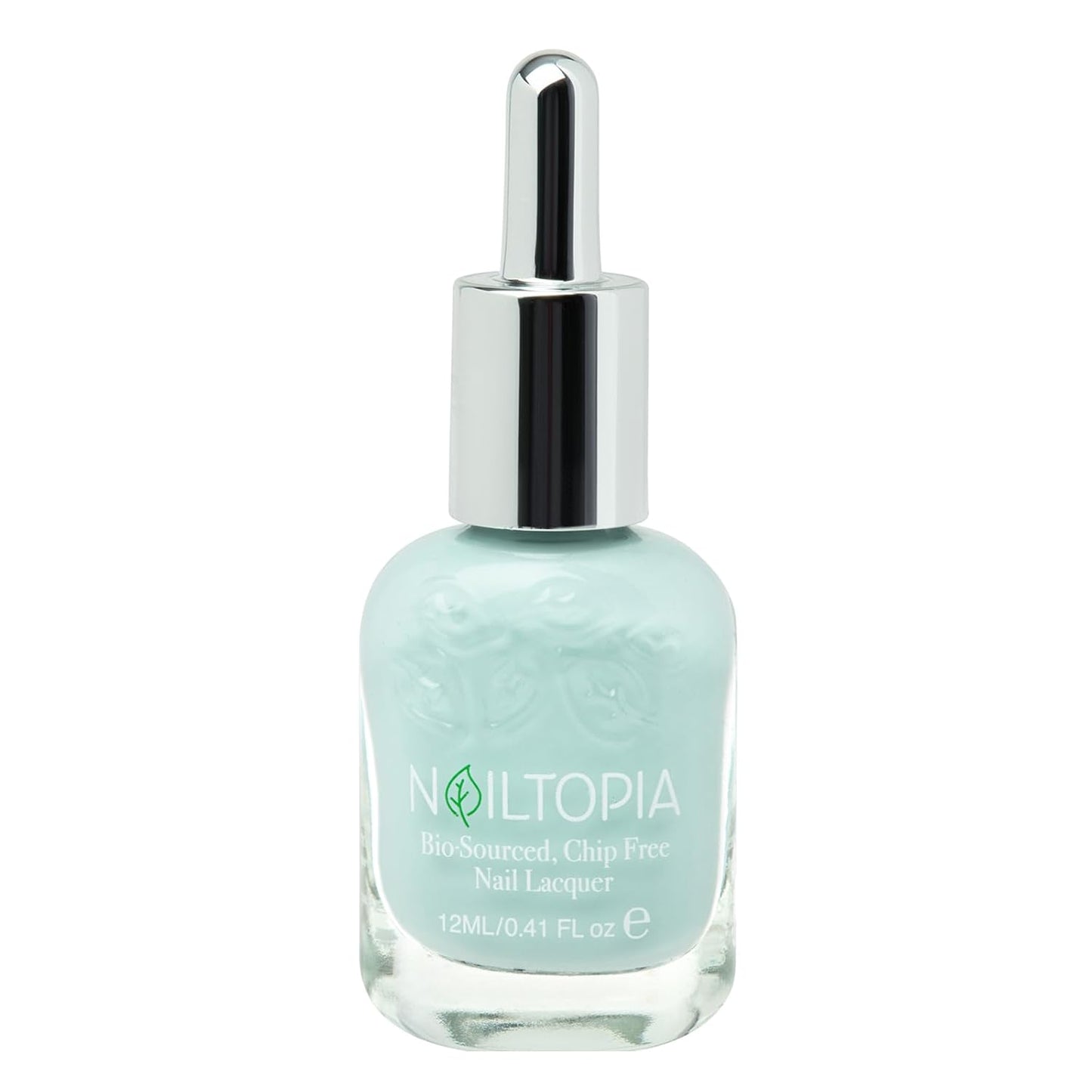 Nailtopia - Plant-Based Chip Free Nail Lacquer - Non Toxic, Bio-Sourced, Long-Lasting, Strengthening Polish - That's The Tea (Icy Blue) - 0.41oz