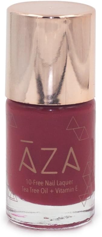 AZA Nail Polish - Vegan, 10-Free, Cruelty-Free, Non-Toxic, Fast Drying, Chip Resistant, Bright Lollipop Red, Gorgeous Shades (Cougar)