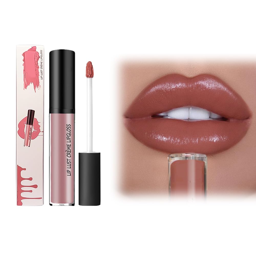 12 Colors Cream Texture Lipstick, 2025 Upgraded Lip Stain Long Lasting Waterproof, Non-Sticky Lip Staining Oil Lip Gloss (7)