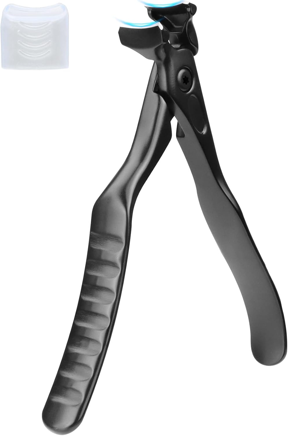 SGNEKOO Long Handle Toenail Clippers for Seniors - Curved Design with Anti-Slip Grip, MIM Technology & Ergonomic Pedicure Tool (No Bending, Easy Trimming for Elderly)