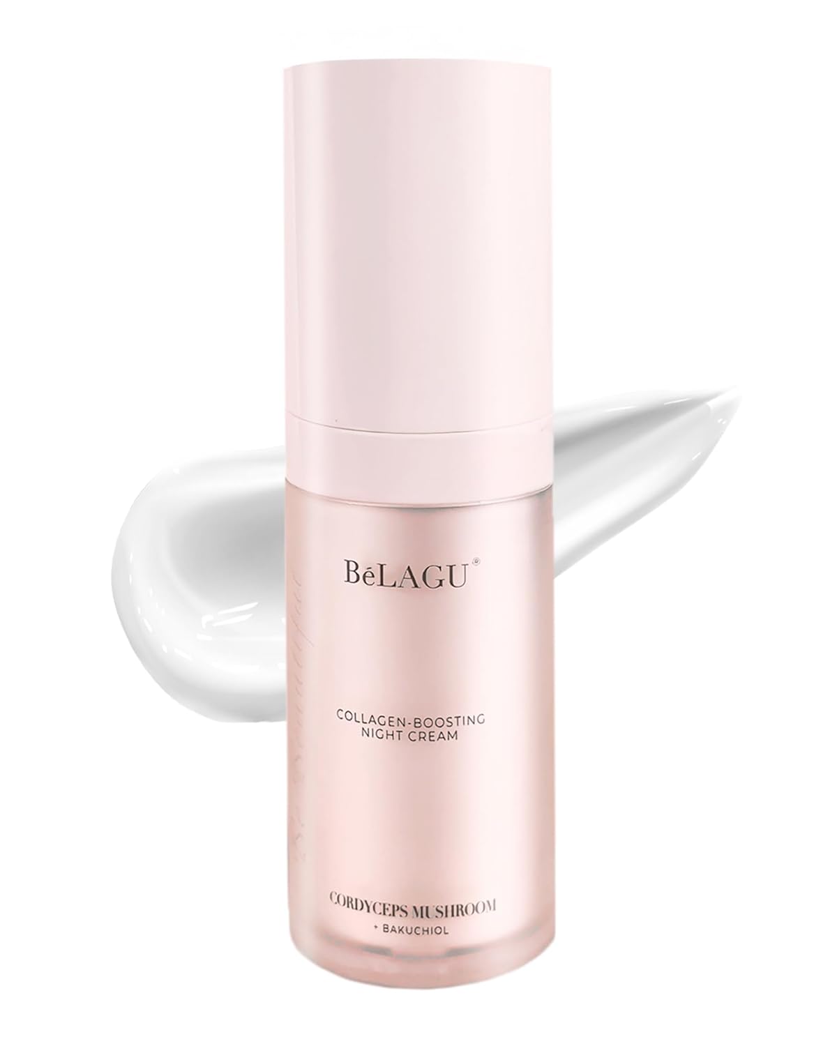 Collagen Boosting Night Cream with Bakuchiol & Adaptogenic Mushrooms | Natural Retinol Alternative Moisturizer for Firming, Smoothing & Stress Defense | Vegan (1 fl Oz)