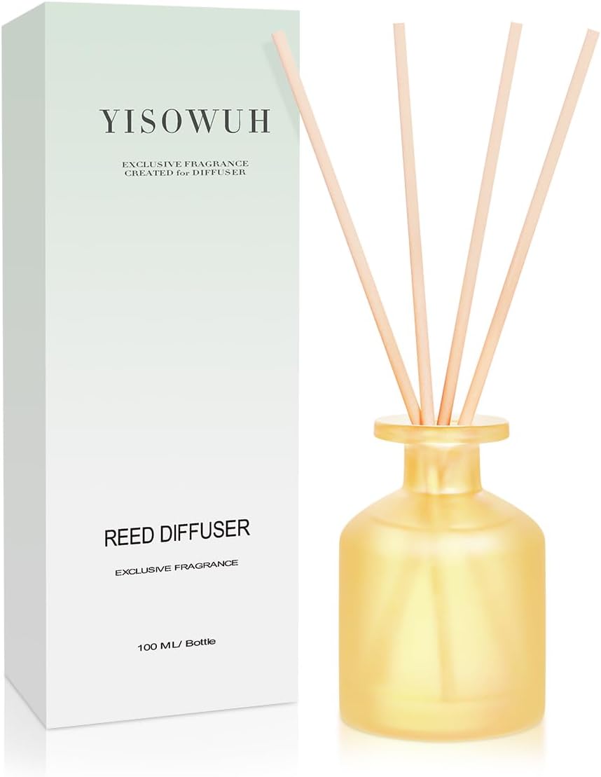 Reed Diffuser - BlackBerry Pineapple 3.38oz (100ml) 1 Pack Essential Oil Reed Diffuser Set with 8 Sticks, Long Lasting Fragrance for Home, Bathroom, Bedroom, Room, Decor