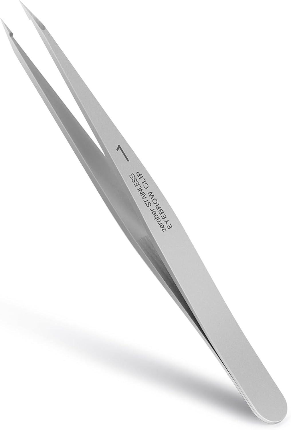 Pointed Tweezers for women Facial hair, Precision Tweezers for Eyebrows, Chin Hair๏ผIngrown Hair, Splinters, Glass Removal๏ผSilver๏ผ