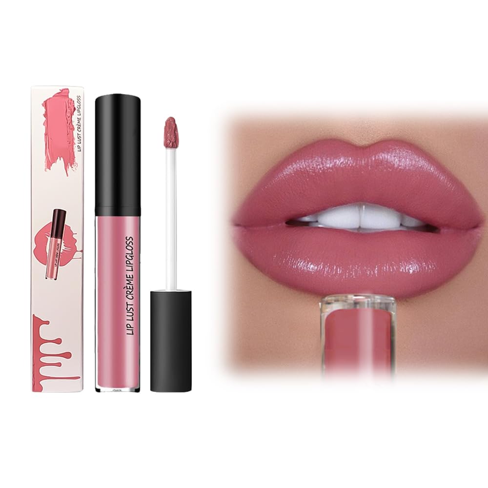12 Colors Cream Texture Lipstick, 2025 Upgraded Lip Stain Long Lasting Waterproof, Non-Sticky Lip Staining Oil Lip Gloss (5)