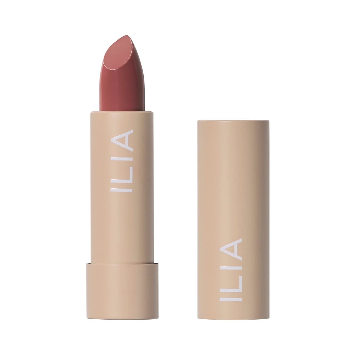 ILIA - Color Block Lipstick | Non-Toxic, Vegan, Cruelty-Free, Hydrating + Long Lasting, No Budge Color with Full Coverage (Wild Rose (Mauve With Neutral Undertones), 0.14 oz | 4 g)