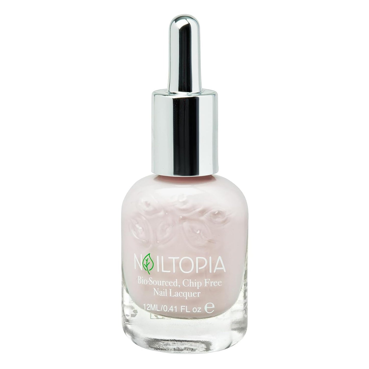 Nailtopia - Plant-Based Chip Free Nail Lacquer - Non Toxic, Bio-Sourced, Long-Lasting, Strengthening Polish - Kissin In The Rain (Light Pastel Pink) - 0.41oz
