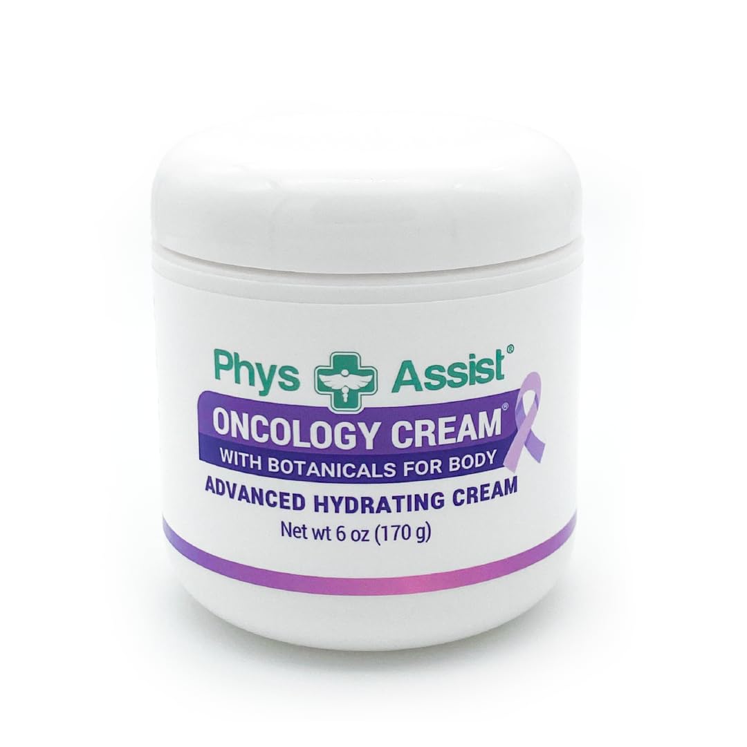 PhysAssist - Oncology Body Cream with Botanicals, 6 oz. Soothing and Hydrating to Stressed Skin. Made with Oils of Lavender, Calendula, and Peppermint. Non-Irritant, Clinically Tested.