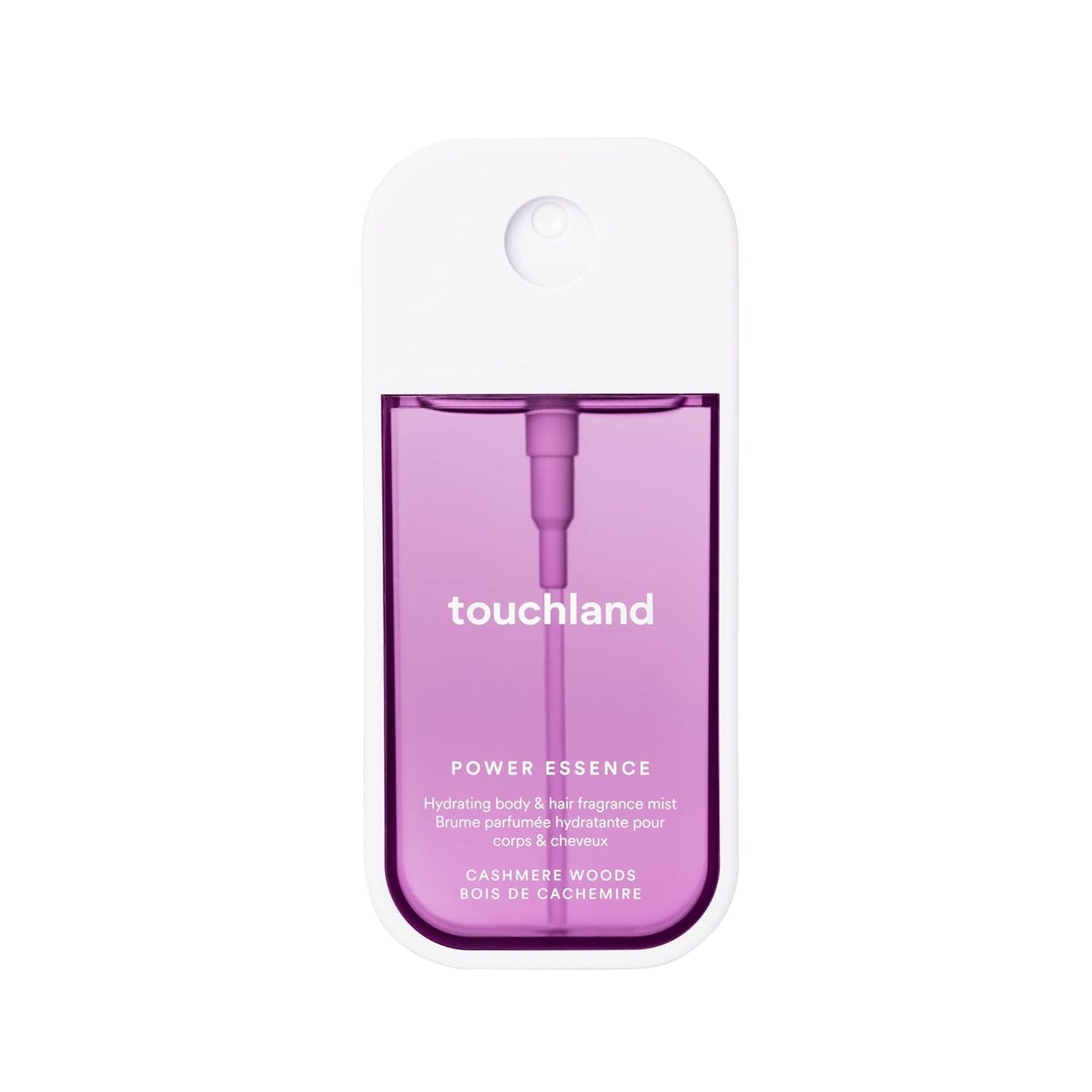 Touchland Power Essence Hydrating Body & Hair Fragrance, Cashmere Woods, 2 FL. OZ. Travel Size Body Mist