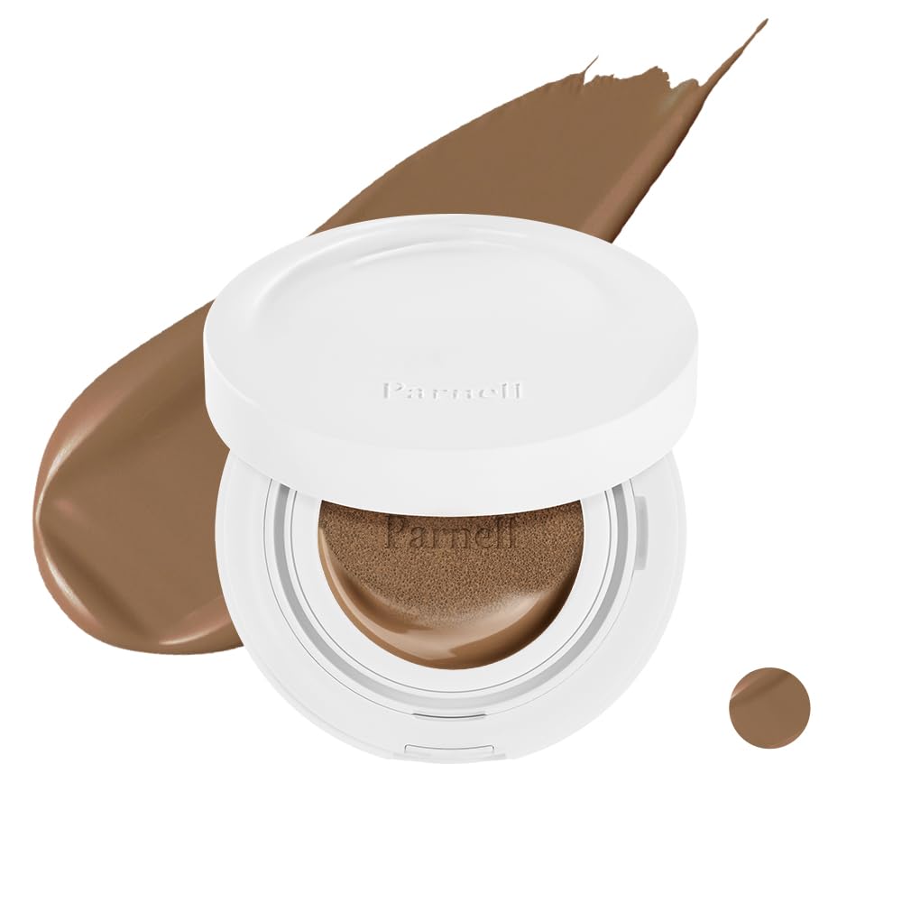 Parnell Cicamanu Serum Cushion - Moisturizing Foundation for Soothing, Coverage, Glass Skin and Lightweight for Sensitive and Dry Skin Pearl Skin (0.52 Fl Oz) (40C)