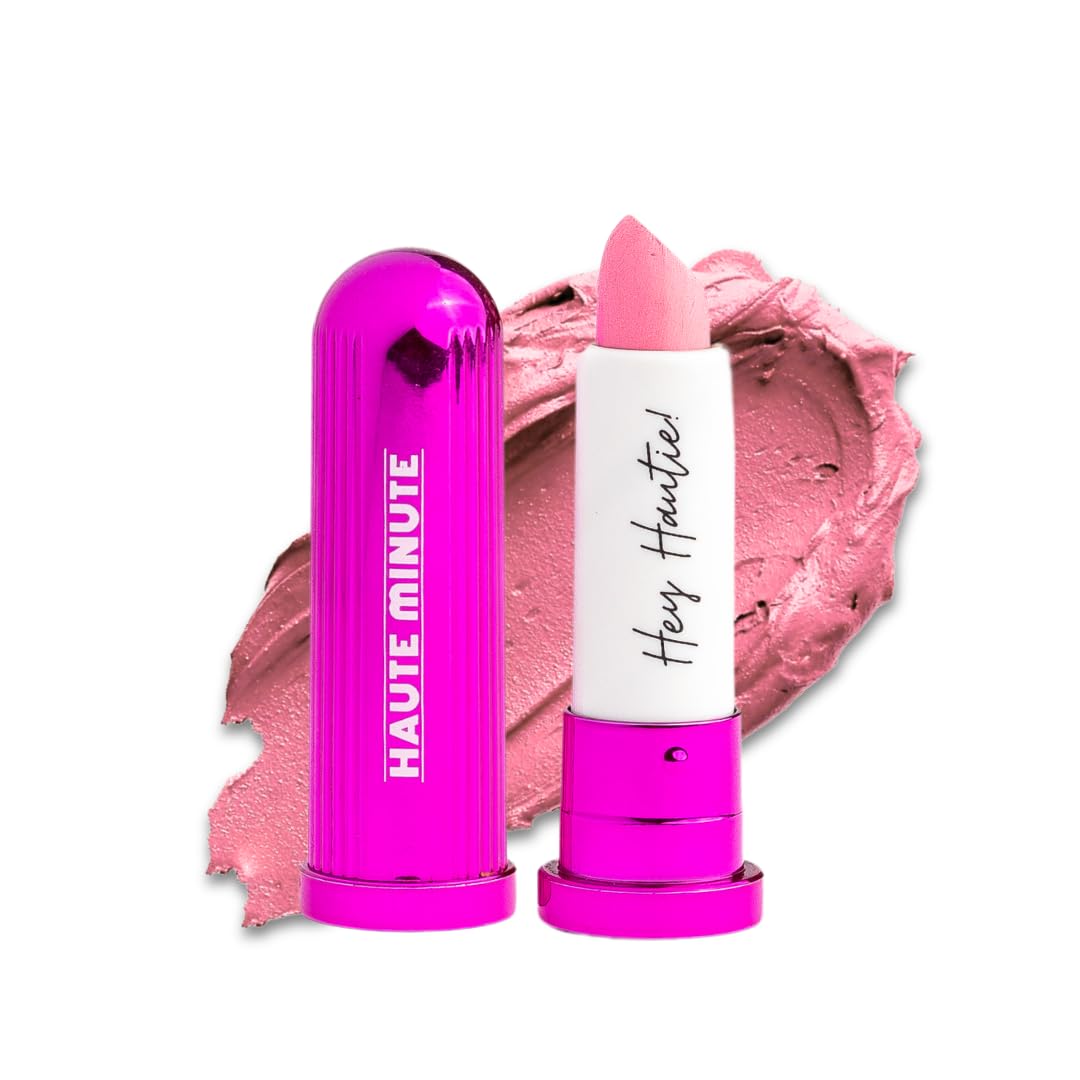 Mini 4Ever Haute Lipstick – Pink Lipstick Long Lasting, Bold Satin Finish, Vegan, Cruelty-Free - Clean & Natural, Travel-Friendly Lip Color (BRB)