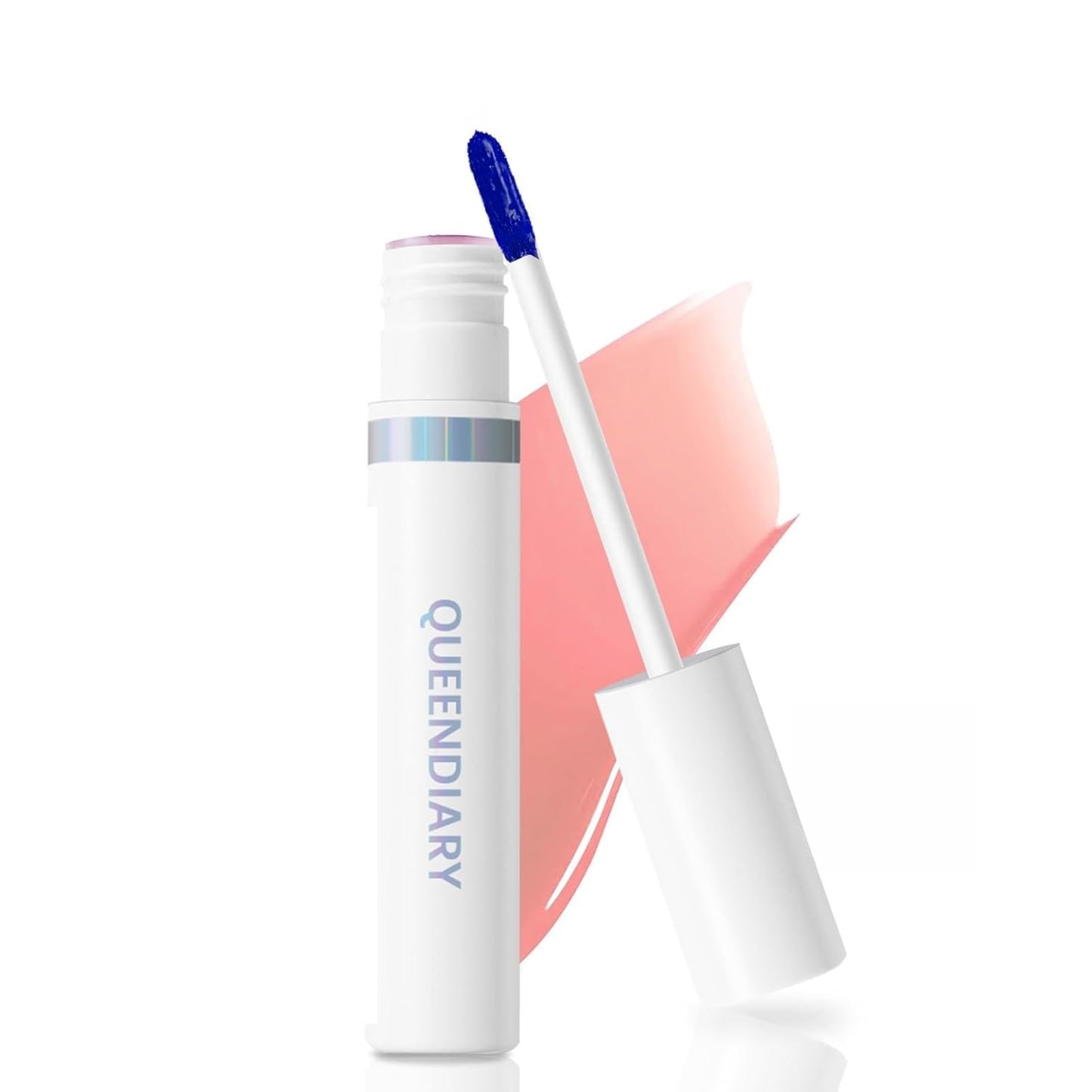 QueenDiary lip stain peel off lip gloss all day long lasting Waterproof and Transferproof lip tint - matte finish peel off lip liner (06#Natural)