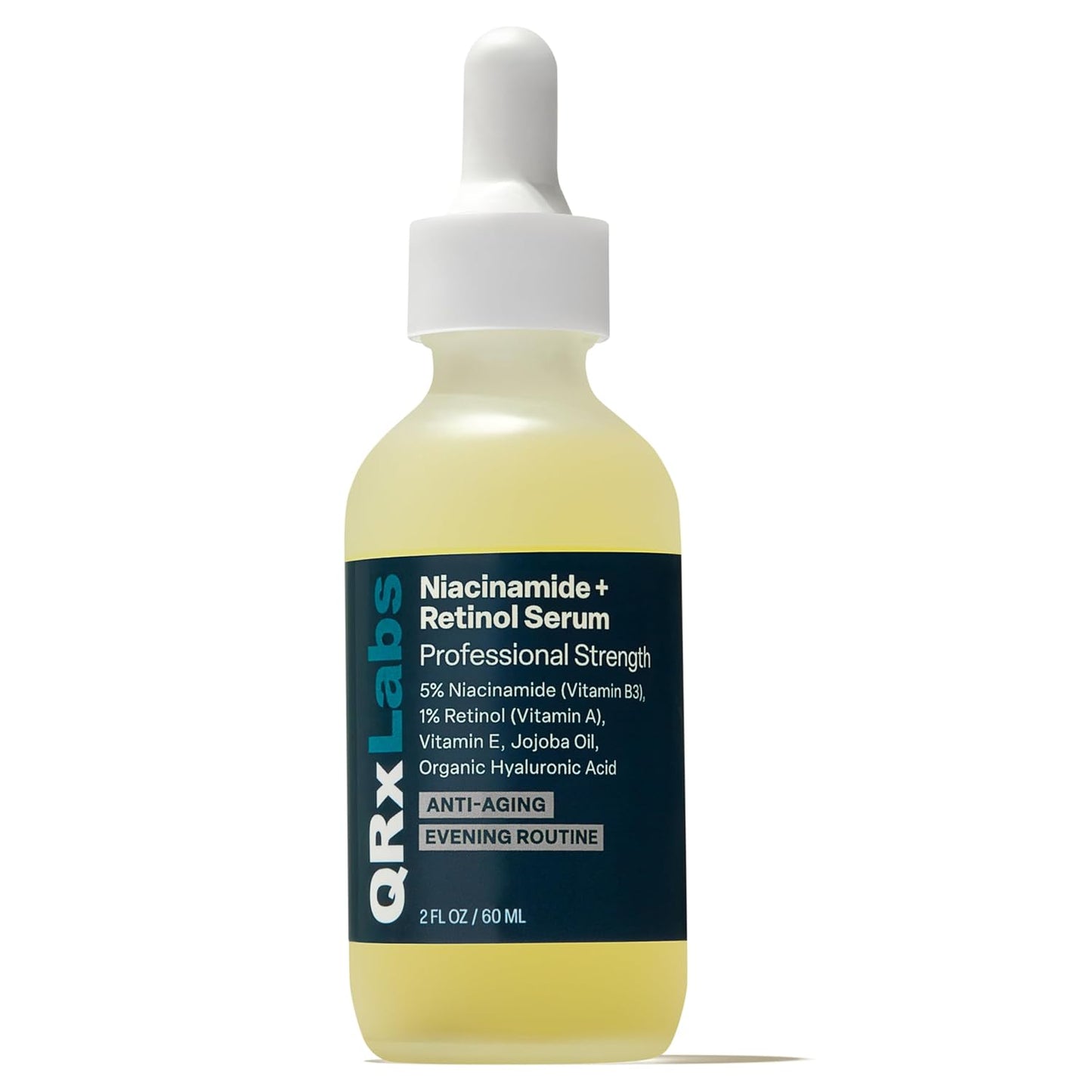 QRxLabs 5% Niacinamide Serum with 1% Retinol & Alpha Arbutin - 2 Fl Oz - Anti-Aging Retinol Serum for Face, Pore Minimizer & Wrinkle Reducer