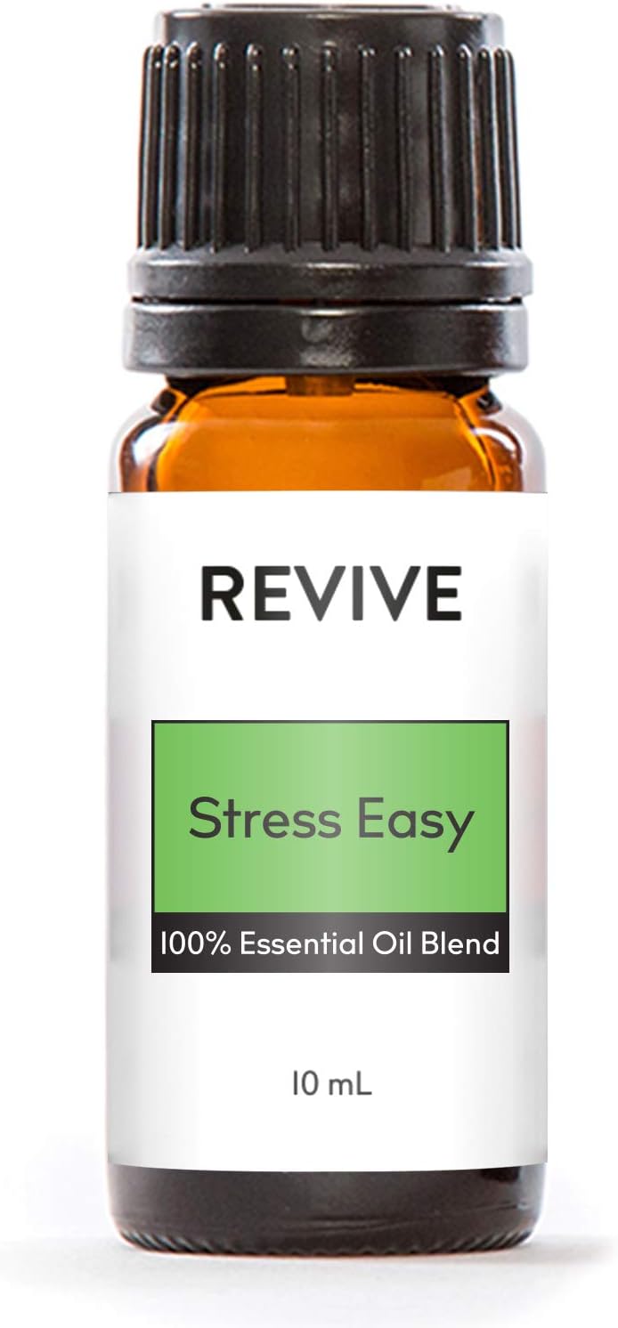 Stress Easy Essential Oil Blend by Revive Essential Oils - 100% Pure Therapeutic Grade, for Diffuser, Humidifier, Massage, Aromatherapy, Skin & Hair Care