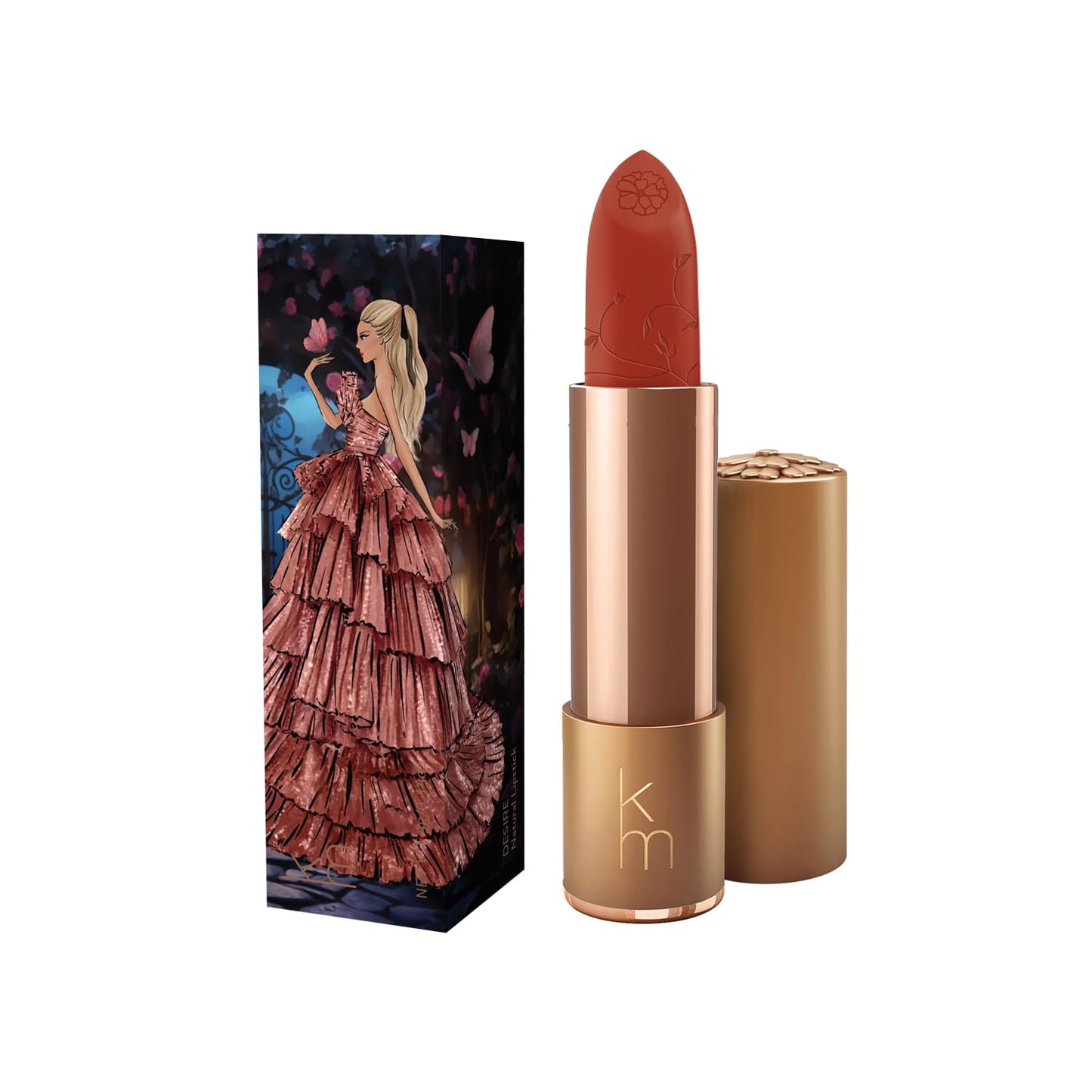 Karen Murrell - Natural Lip Stick - Lipstick 31 Desire - Brown Lipstick - Matte Finish, 100% Natural Ingredients, Moisturizes & Hydrates Lips - Paraben & Cruelty Free