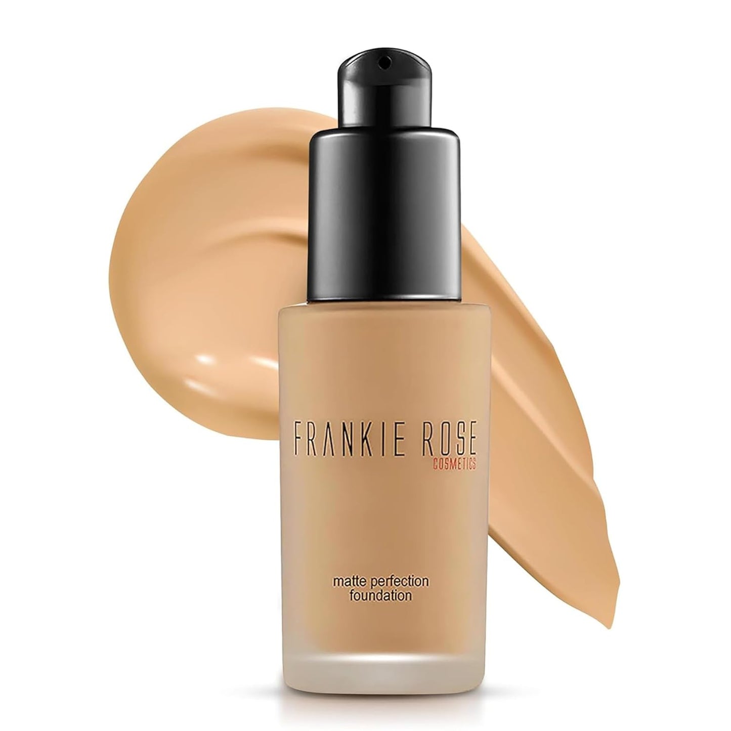 Frankie Rose Cosmetics Matte Perfection Foundation Makeup – Long-Lasting, Hydrating Foundation for Semi-Matte Finish - Full Coverage for All Skin Types - (Olive) 1.0 US fl oz / 30 ml