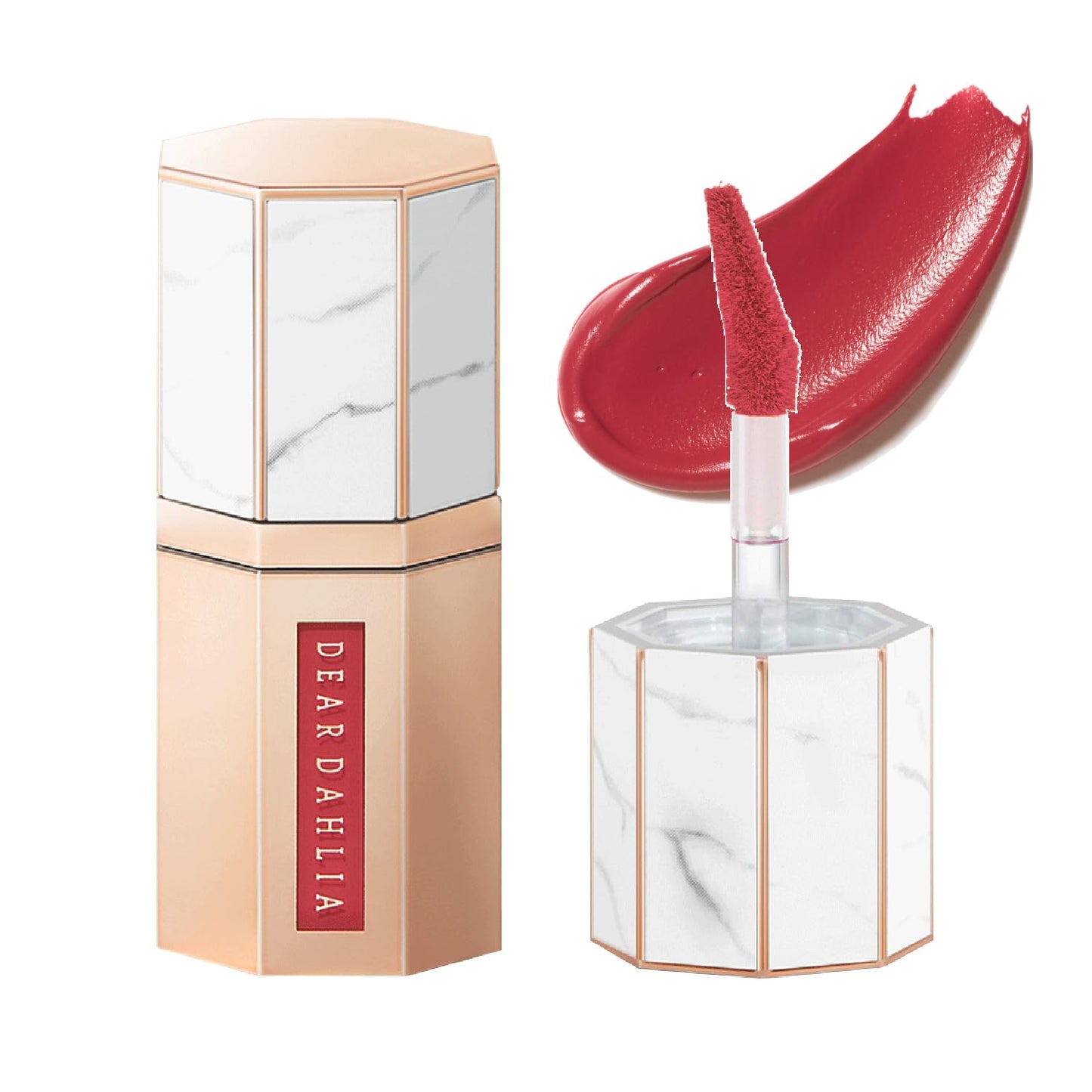 DEARDAHLIA Paradise Dream Velvet Lip Mousse (Sangria) - Vegan Soft-Matte Lip Tint with Lightweight, Buildable, Long-Lasting Color, Whipped Mousse Texture. Cruelty-Free. 0.21 Fl oz