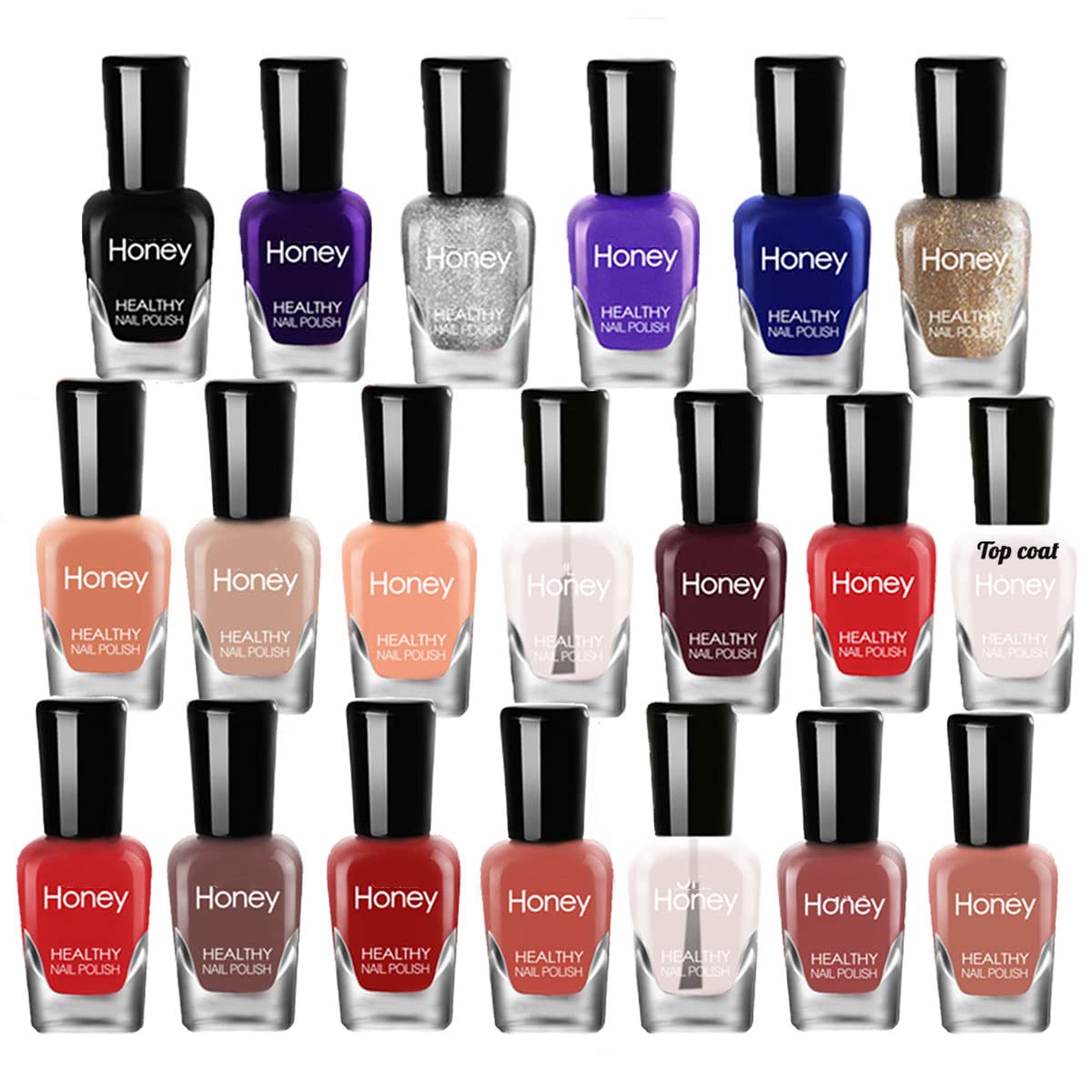 Non-Toxic Nail Polish Set, Easy Peel Off & Fast Dry, Eco-Friendly & Organic Water Based Nail Polish for Women & Teens