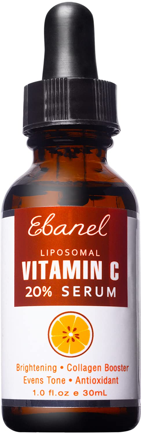 Ebanel Vitamin C Serum for Face with Ferulic Acid, Retinol, Vitamin B5 & E, Antioxidant Brightening Serum for Radiant Skin, Age-Defying Facial Care for Day and Night