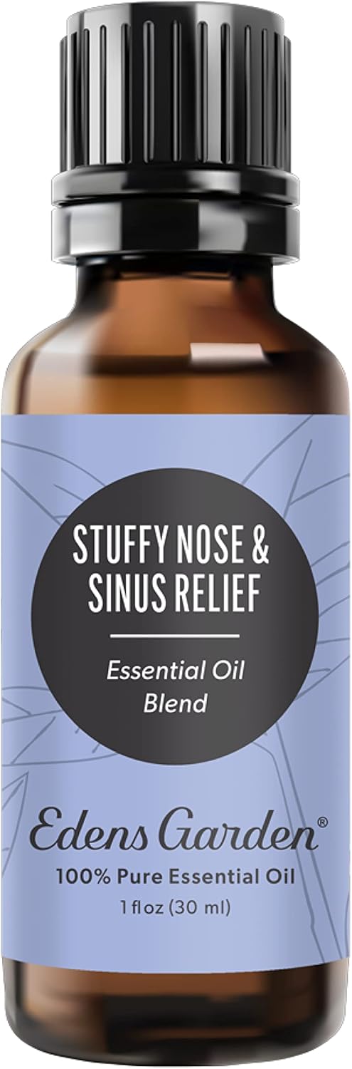 Edens Garden Stuffy Nose & Sinus Relief Essential Oil Blend- 100% Pure Premium Grade, Undiluted, Natural, Therapeutic, Aromatherapy, The Best for Skin, Face, Humidifiers 30 ml (1 fl oz)