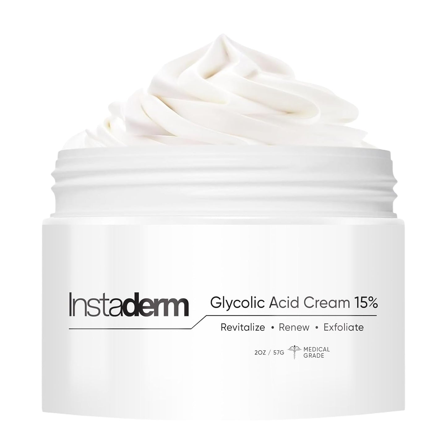 Glycolic Acid 15% Anti-Aging Wrinkle Cream- Reduces the Appearance of Fine Lines, Wrinkles, Age Spots, Dark Spots. Exfoliates, Smoothes Skin Texture, Tone & Improves Dull Looking Complexion.