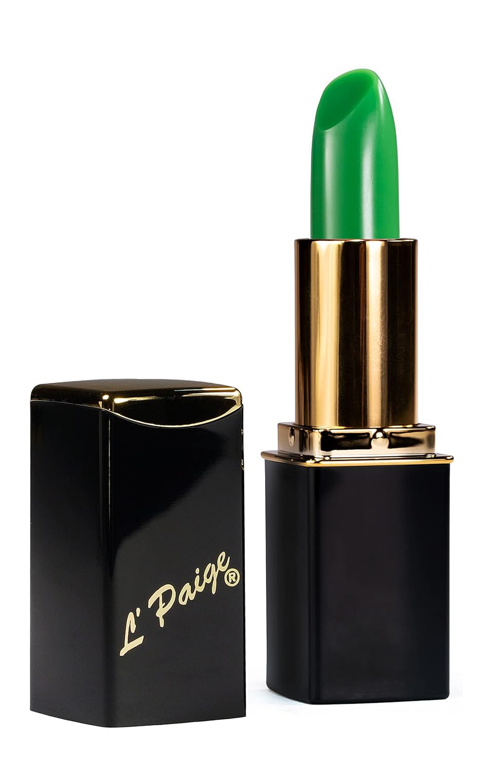 L’Paige LGR - GREEN Color-Changing Lipstick | Aloe-Vera Based, Long-Lasting, Moisturizing | Bold Pink-Fuchsia with a Bright Satin Finish
