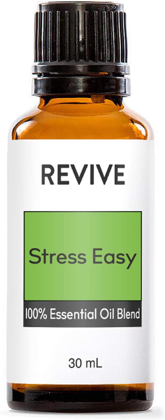 Stress Easy Essential Oil Blend 30mL by REVIVE Essential Oils - REVIVEEO - 100% Pure Therapeutic Grade, for Diffuser, Humidifier, Massage, Aromatherapy, Skin & Hair Care