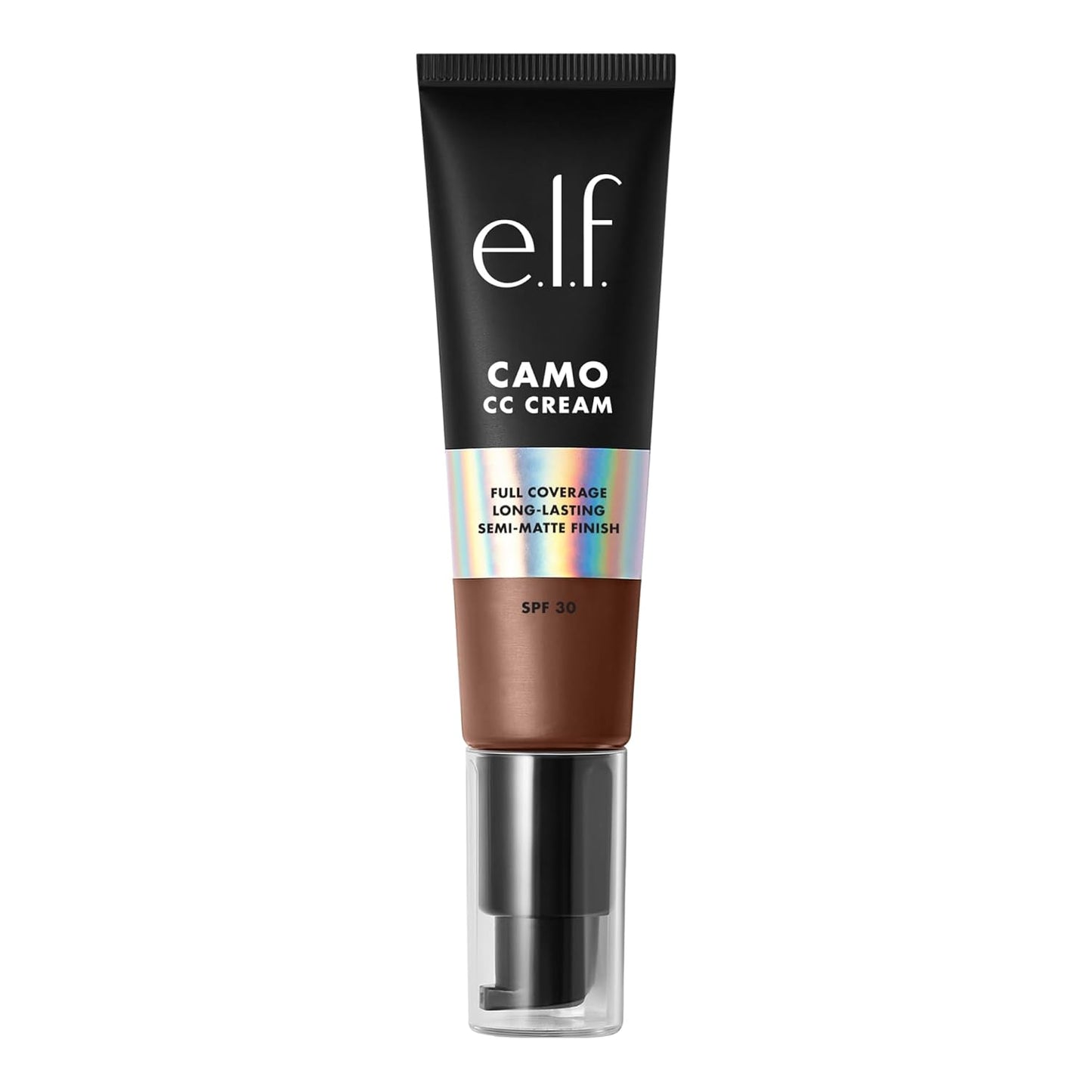 e.l.f. Camo CC Cream, SPF 30 Color-Correcting Medium-To-Full Coverage Face Foundation, Delivers An Airbrushed Finish, Vegan & Cruelty-Free, Rich 610 N