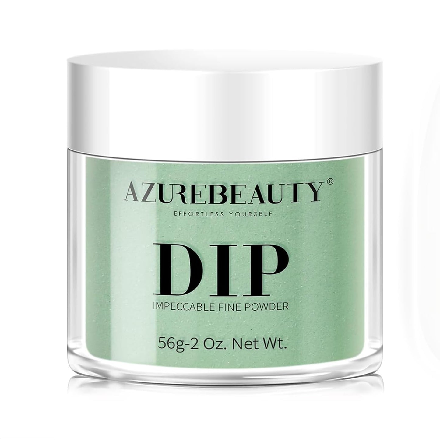AZUREBEAUTY Dip Powder Olive Green 2Oz/56g, Crystal French Nail Art Starter Manicure Salon DIY at Home, Odor-Free, Long-Lasting, No Nail Lamp Needed