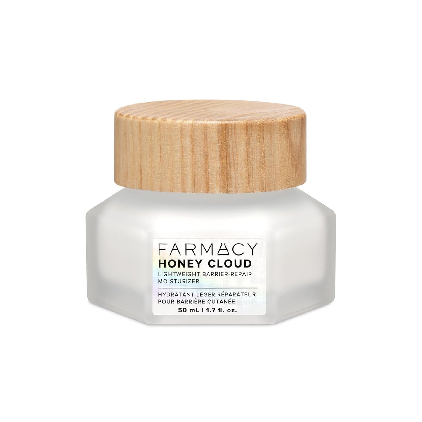 Farmacy Honey Cloud Lightweight Face Moisturizer - Silky & Hydrating Face Lotion Infused with Hyaluronic Acid, Peptides & Chamomile - Soothing Daily Facial Moisturizer for Sensitive Skin (50ml)