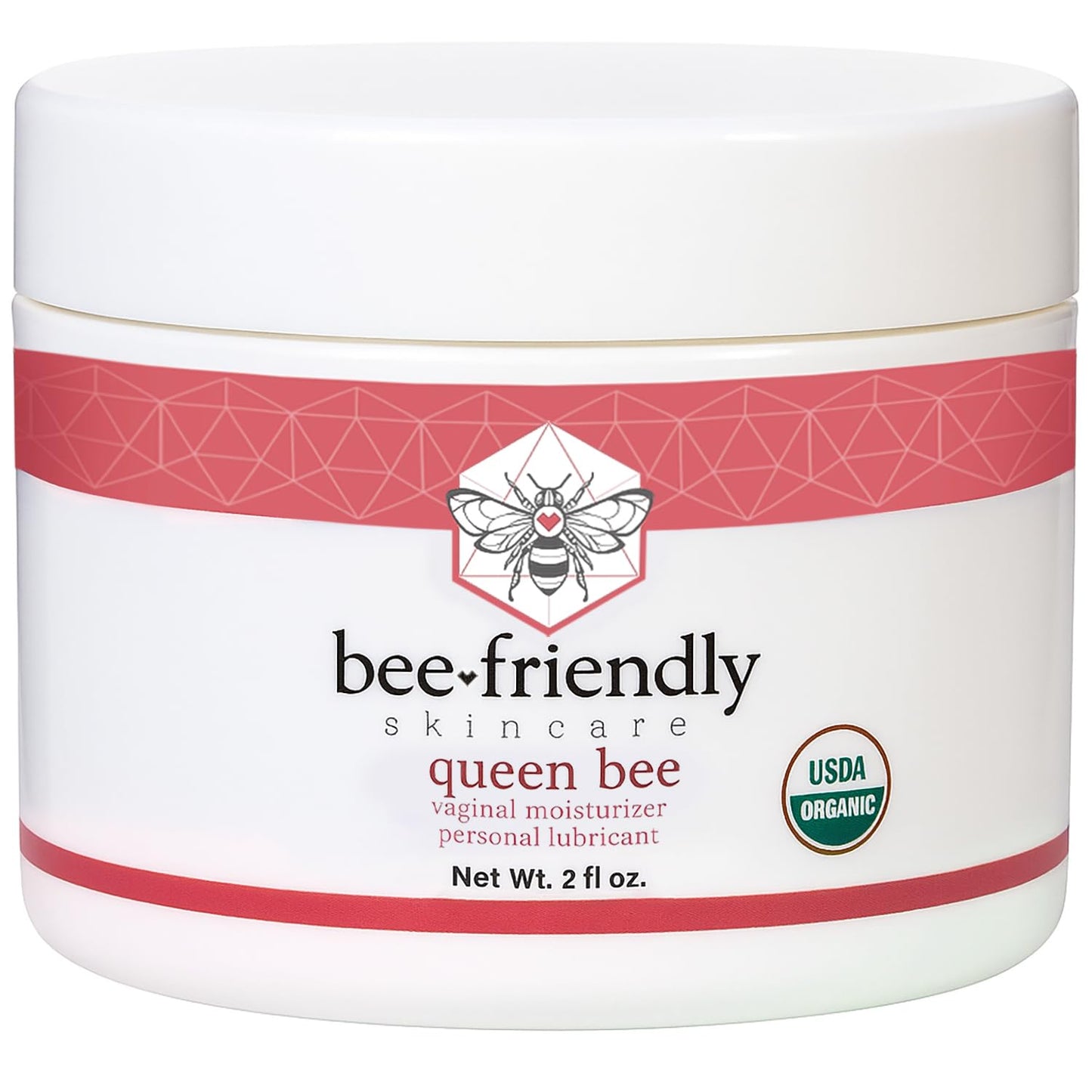 BeeFriendly Organic Vaginal Moisturizer, USDA Certified, Natural Vulva Cream For Dryness, Itching, Irritation, Redness, Chafing Of Vagina Due To Menopause & Thinning 2 oz