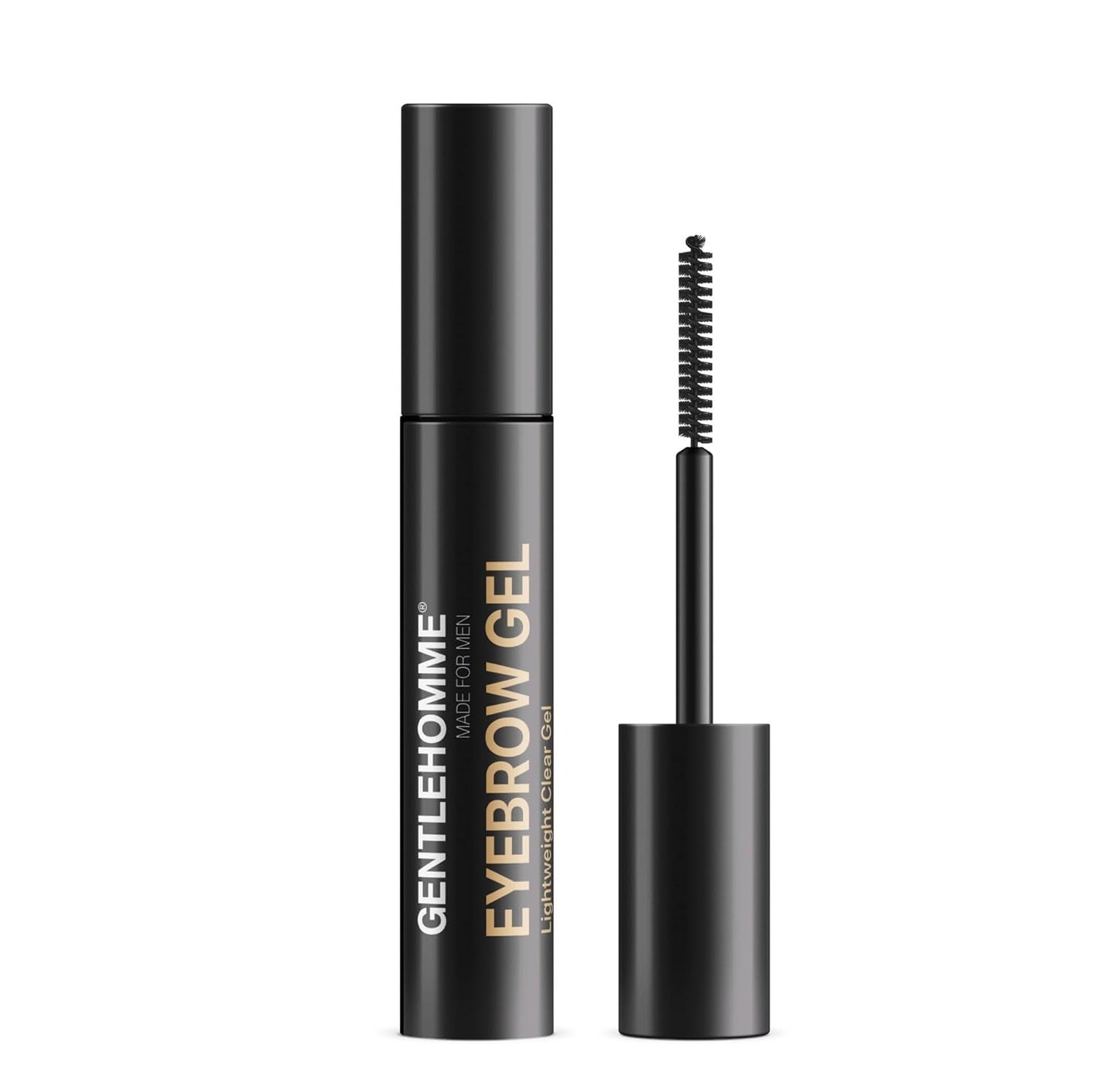 Gentlehomme Mens Eyebrow Gel - Clear Brow Setting Gel for Men, Hold and Setting Gel with Spiral Brush to Keep Eyebrows and Beard In Place, Eyebrow Serum Enhancer Gel, Durable and Long Lasting