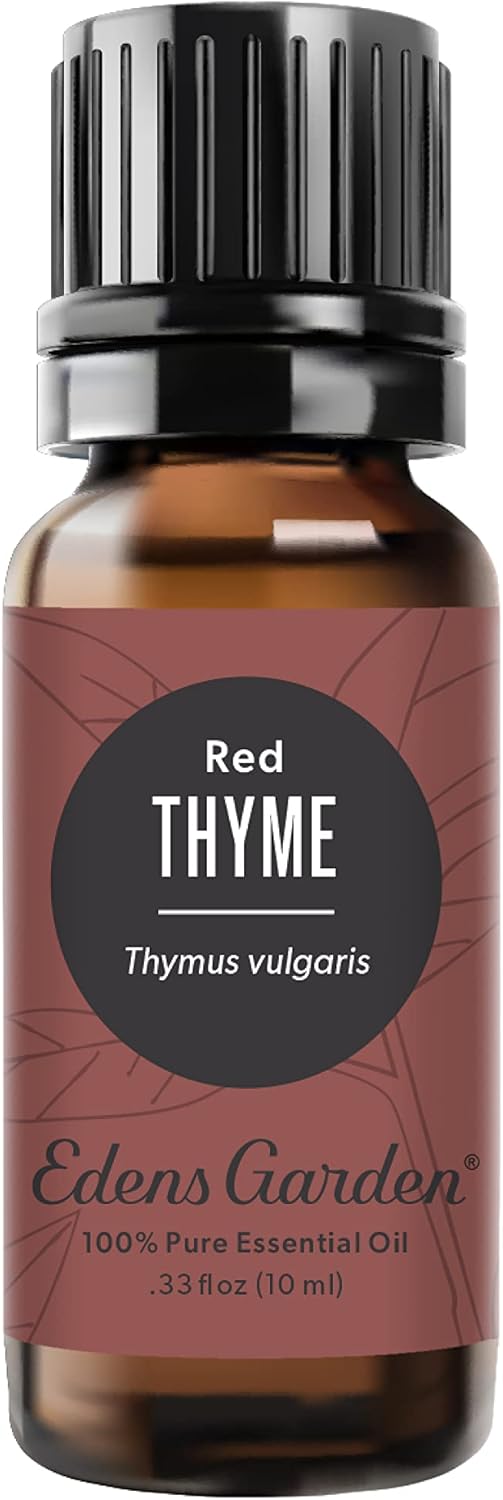 Edens Garden Thyme- Red Essential Oil- 100% Pure Premium Grade, Undiluted, Natural, Therapeutic, Aromatherapy, The Best for Diffuser, Candle, Laundry, Humidifiers 10 ml (.33 fl oz)