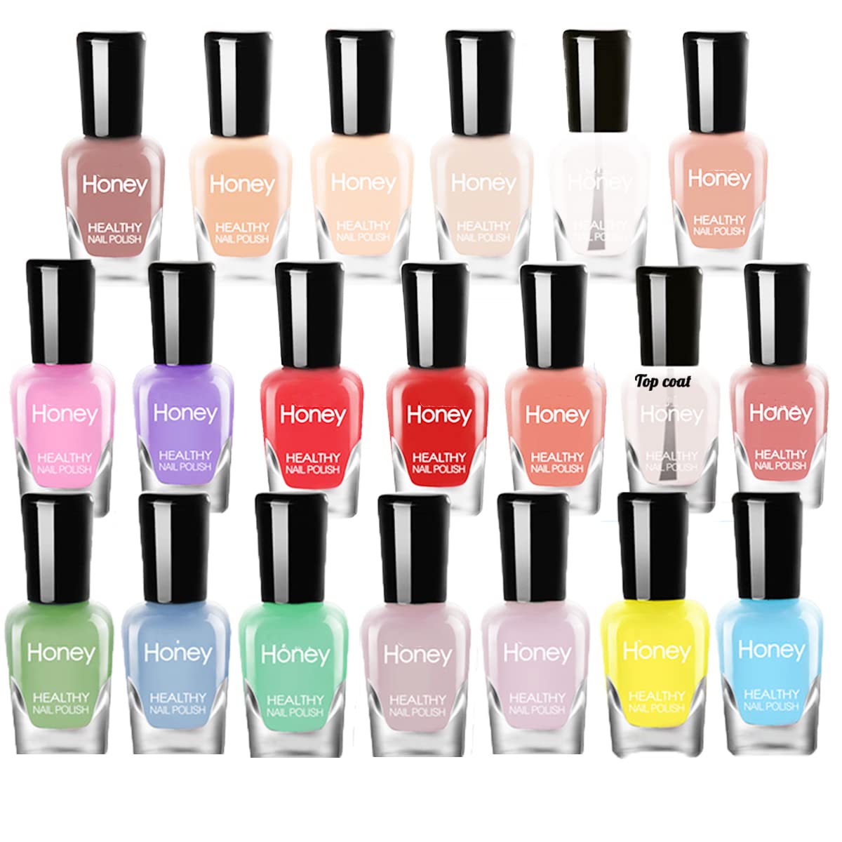 Non Toxic Nail Polish Set, Easy Peel Off and Fast Dry Nail Polish Set for Pack, Eco Friendly & Organic Water Based Nail Polish for Women,Teens